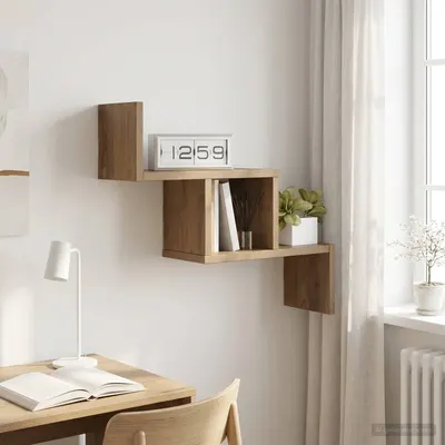 vidaXL Raft de perete Stejar Artizanal 48 x 15 x 42 cm Lemn prelucrat