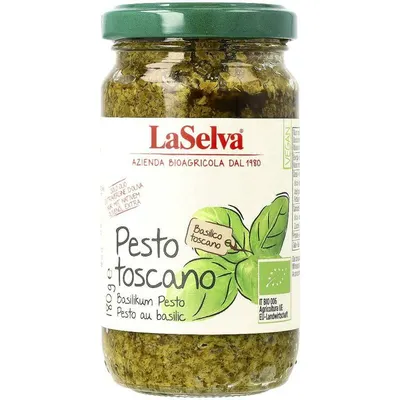 Pesto toscano cu busuioc bio 180g La Selva