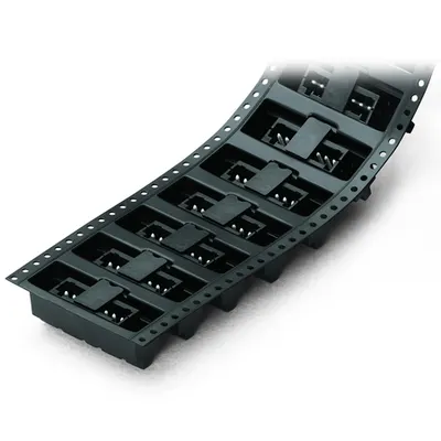 THR male header; 0.8 x 0.8 mm solder pin; straight; 100% protected against mismating; in tape-and-reel packaging; Pin spacing 2.5 mm; 10-pole; black