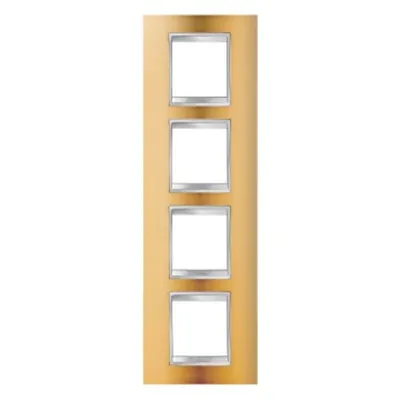 Placa ornament CProiector HORUS LUX international - IN METALLISED TECHNOPOLYMER - 2+2+2+2 modul VERTICAL - GOLD - CProiector HORUS