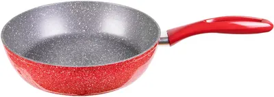 Tigaie adâncă Voltz - V54419A26D, cu finisaj marmura, 26 cm, roșu
