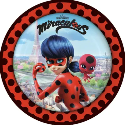 Farfurii miraculous buburuza 23 cm