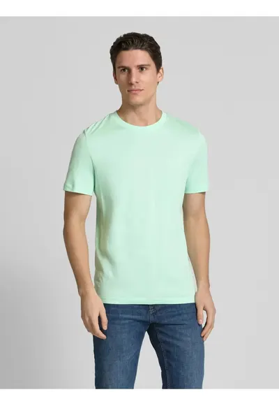 Tricou regular fit din bumbac - Verde menta