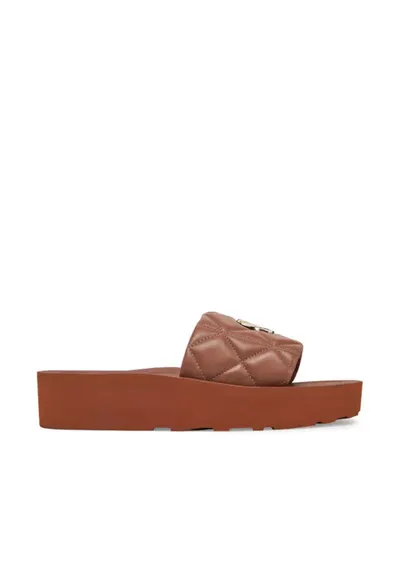 Slapi - Caramel - piele naturala - pentru femei