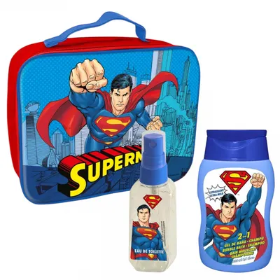 Borseta cu spray de corp 90 ml si gel de dus 200 ml Superman