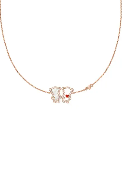 Emporio Armani colier pentru femei, din alamă cu zirconiu cubic Sentimental