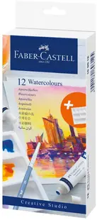 Faber-Castell - Acuarelă Creative Studio, 12 culori, 9 ml
