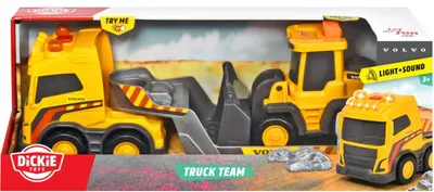 Set pentru copii Dickie Toys - Volvo, Asistență rutieră cu camion