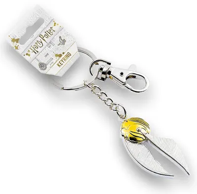 Breloc The Carat Shop Movies: Harry Potter - Golden Snitch (placat cu argint)