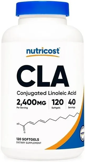 CLA, 2400 mg, 120 capsule gelatinoase moi, Nutricost