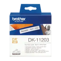 Banda de etichete Brother DK-11203, 17x87mm, 300 etichete rola, pentru imprimanta sau aparat etichetare brother