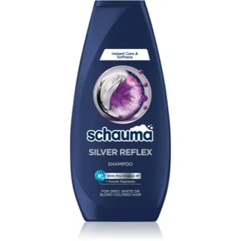 Schwarzkopf Schauma Silver Reflex șampon pentru neutralizarea tonurilor de galben pentru păr în nuanțe reci de blond, decolorat sau șuvițat