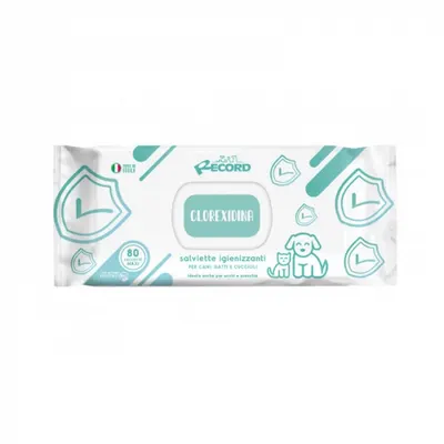 Servetele umede Record antibacteriene cu clorexidina 80 buc pachet