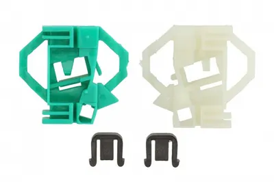 Kit reparatie macara geam fata dreapta 2 ghidaje, electric SEAT CORDOBA, CORDOBA VARIO, IBIZA II, INCA; SKODA OCTAVIA I; VW CADDY II intre 1993-2010