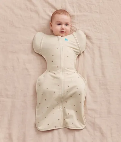 Sac de dormit de tranzitie pentru infasat si rostogolit Swaddle Up M Fleece Twings 1.5 Tog