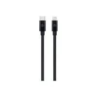 Cablu de date Dviced DV120004, USB-C la Lightning, Nylon Textil, 0,25m (Negru)