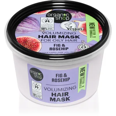 Organic Shop Organic Fig & Rosehip masca intensiva pentru un par stralucitor si catifelat 250 ml