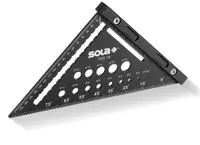 Echer triunghiular de tâmplărie, cu găuri de marcare, 180mm, TDS 18 - Sola-56160601