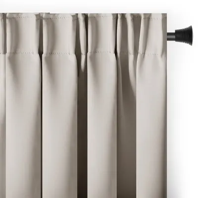 Draperie bej dimout (semi-opacă) 140x270 cm Kierra – Restilo