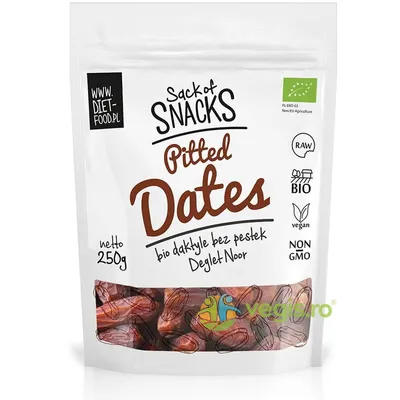 Curmale Uscate fara Samburi Deglet Nour Ecologice/Bio 250g