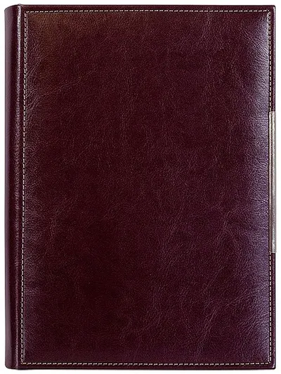 Caiet-agenda din piele Lemax Novaskin - Bordo, A5 Standart
