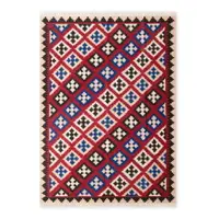 Covor roșu reversibil, țesut manual din lână 160x230 cm Kamal Rami – Nouristan