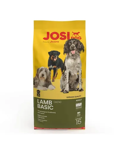 JOSERA JosiDog Lamb Basic hrana caini adulti, cu miel 15kg