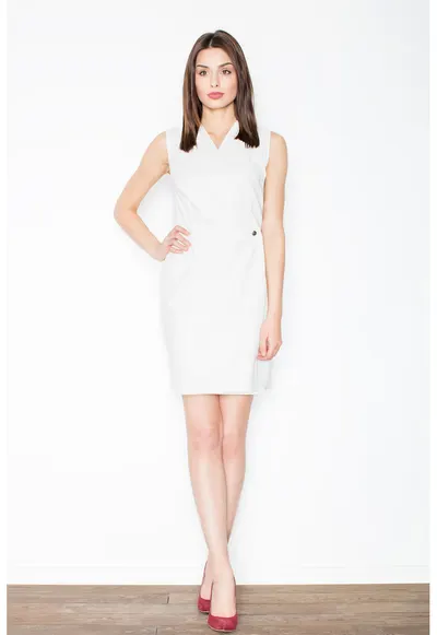 Rochie M430 - poliester - croiala minimalista - fara maneci - pentru ocazii elegante