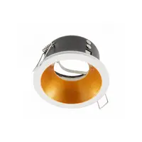 Spot - Ceiling spot fixture ELVA, IP54, round, Ø85x45mm, white / copper