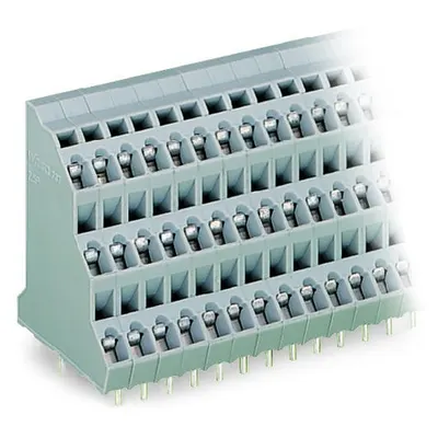Triple-deck PCB terminal block; 2.5 mm²; Pin spacing 5 mm; 3 x 3-pole; CAGE CLAMP®; 2,50 mm²; gray