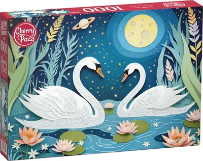 Puzzle Cherry Pazzi din 1000 piese - Întâlnire lunară