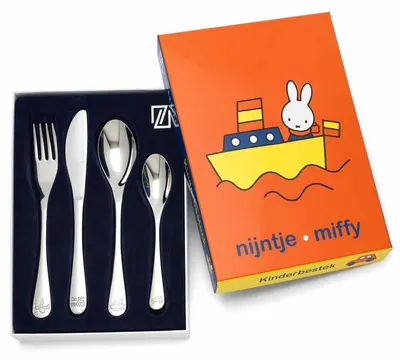 Set tacâmuri pentru copii Zilverstad - Miffy, 4 părți