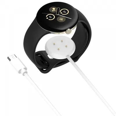 Cablu Incarcare Techsuit THC5 pentru Google Pixel Watch 3 45mm / Watch 3 41mm, USB-C, Alb