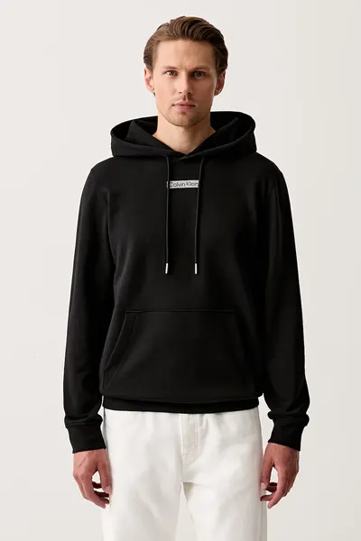 Calvin Klein hanorac cu glugă pentru bărbați din bumbac