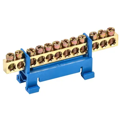 Neutral bus bar with DIN-Izolator of “Bearing” type SHNI-6x9-12-S-S