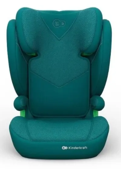 Scaun auto Kinderkraft - Junior Fix 2 Plus, IsoFix, i-Size, 100-150 cm, Verde