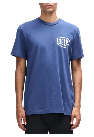 Tricou barbati - Harajuku Address - albastru mecanic - bumbac