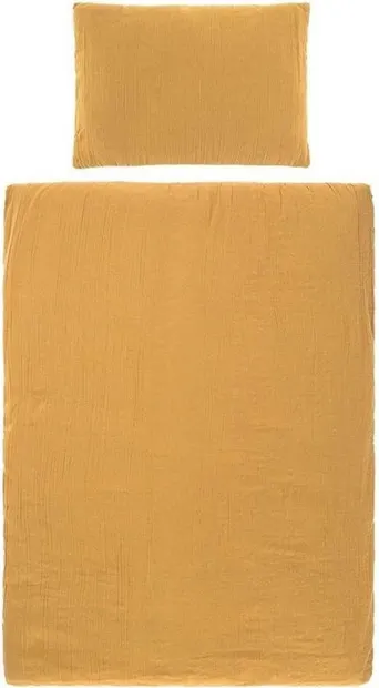 Set de dormit pentru bebeluși Lassig 2 piese - 100 x 140 cm, muștar
