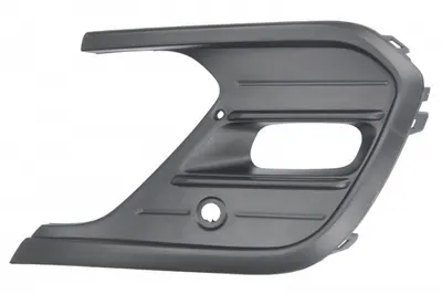 Element bara fata dreapta (cu orficii lampa ceata, cu orificii senzori parcare, plastic, negru) potrivit VW POLO VI AW 01.21