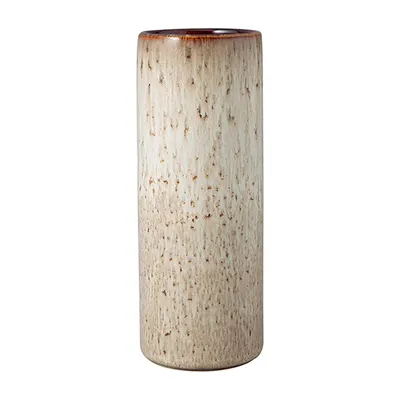 Vaza cilindrica LAVE HOME, 7,6x7,6x20 cm, bej