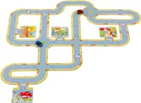 Set joc Goki - Pistă cu două mașinuțe, 45 piese