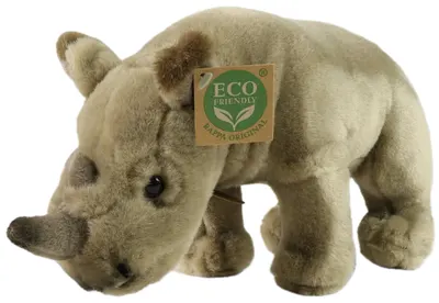 Jucărie de pluș Rappa Eco Friends - Rinocer, 23 cm