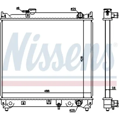 Radiator, racire motor NISSENS 64155