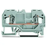 2-conductor through terminal block; 4 mm²; center marking; for DIN-rail 35 x 15 and 35 x 7.5; CAGE CLAMP®; 4,00 mm²; yellow