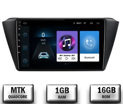 Navigatie Skoda Fabia (2015+), Android, P-Quadcore 1GB RAM + 16GB ROM, 10.1 Inch - AD-BGP10001+AD-BGRKIT039
