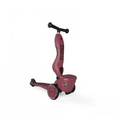 Trotineta copii cu sezut, suport jucarie, transformabila 2 in 1, HighwayKick 1 Lifestyle Wildcat, 1-5 ani, pana la 50 kg, Scoot Ride
