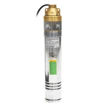 Pompa submersibila Micul Fermier, 2 kW, debit maxim 3000 l/h, inaltime maxima de pompare 100m, 2 turbine