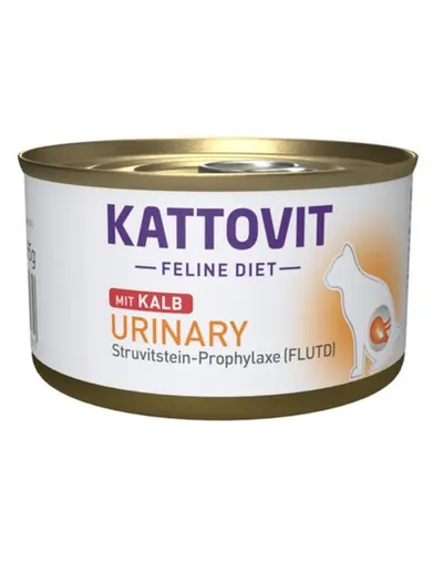 KATTOVIT Feline Diet Urinary Veal hrana umeda dietetica pentru pisici cu afectiuni urinare, cu vitel 85 g