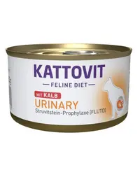 KATTOVIT Feline Diet Urinary Veal hrana umeda dietetica pentru pisici cu afectiuni urinare, cu vitel 85 g