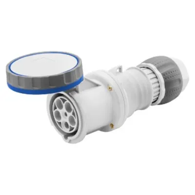 Priza industriala mobila HP - IP66/IP67/IP68/IP69 - 2P+E - 63A - 200-250V 50/60 HZ - BLUE - 6H - MANTLE TERMINAL